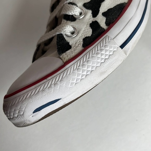 Converse Black and White Cow Print Sneakers - Picture 9 of 12